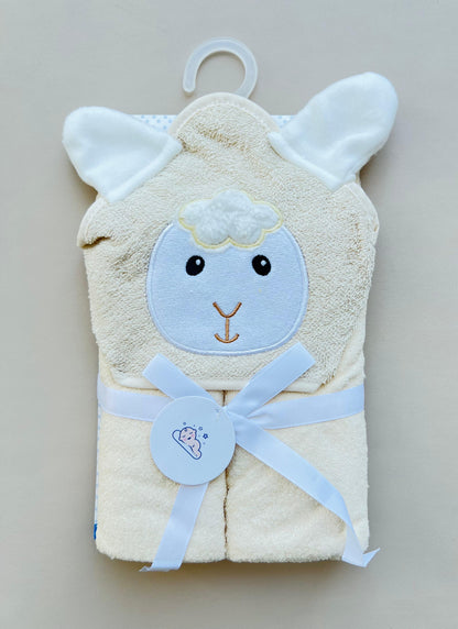 TOALLA BABY CON CAPUCHA ANIMALS