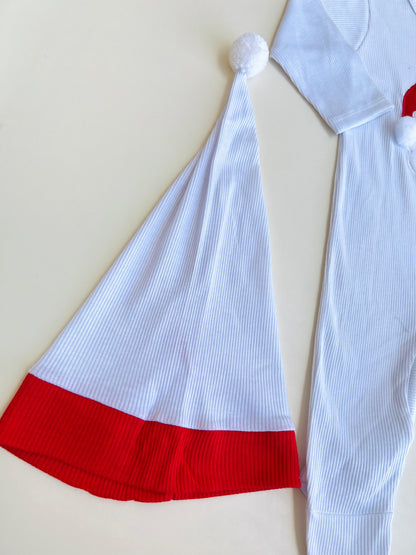 ENTERIZO NAVIDEÑO DE PAPA NOEL CON GORRO