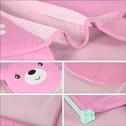 MALLA DE BAÑO OSO SENCILLA ROSA