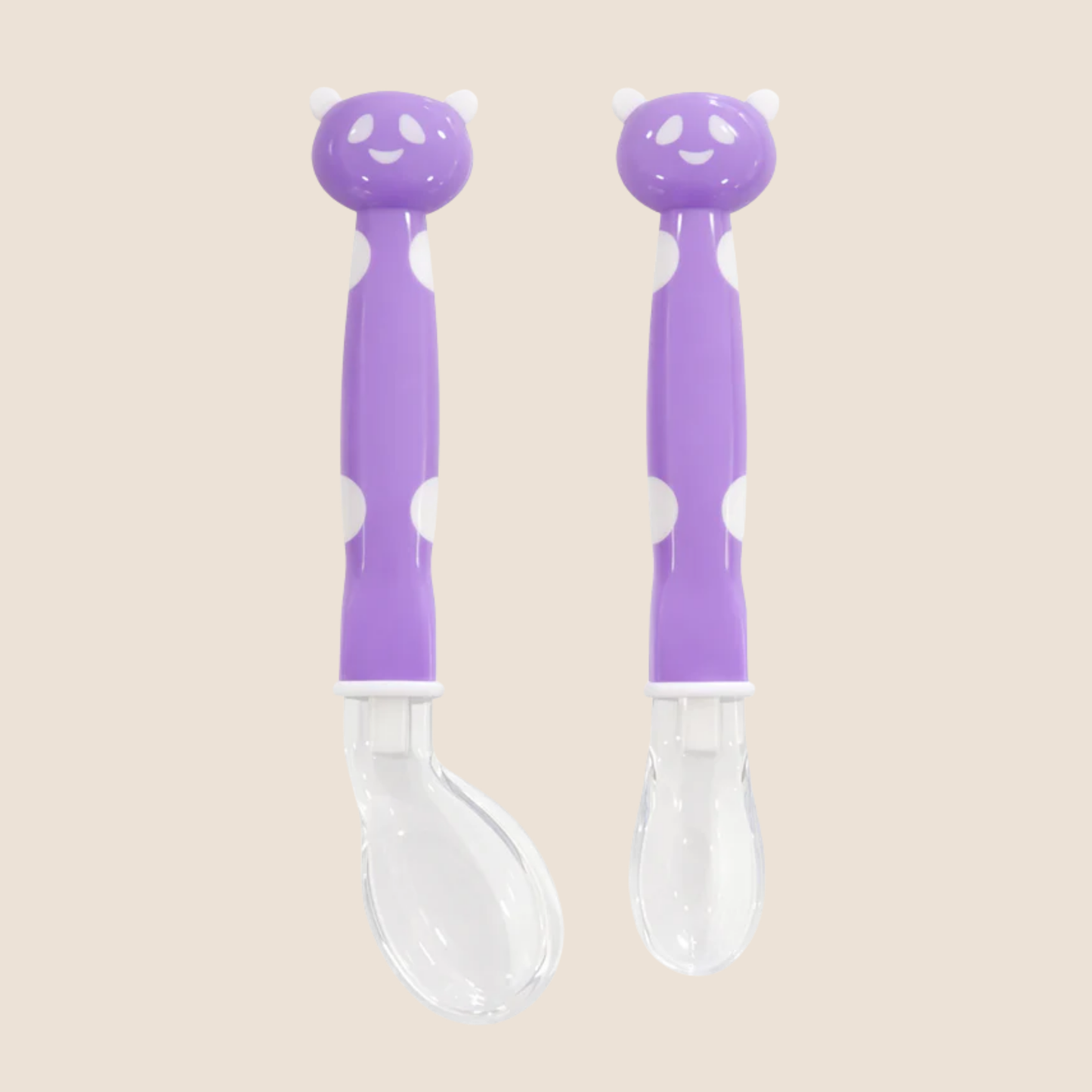⭕️CUCHARA DE ALIMENTACION CON MANGO ERGONOMICO - DISEÑO GATICO