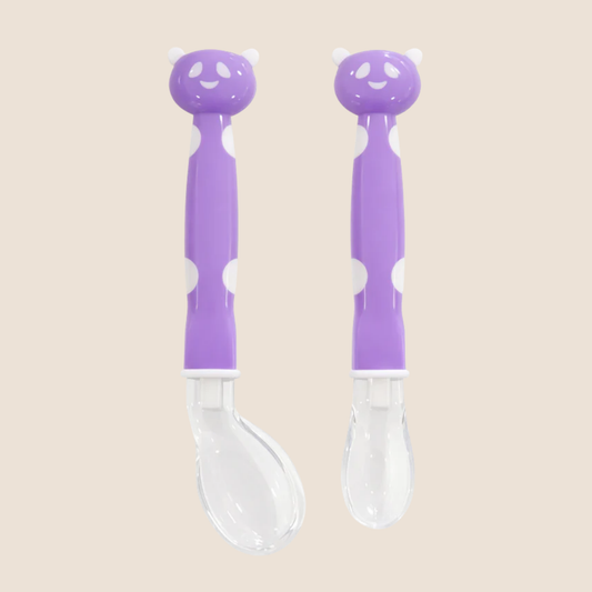 ⭕️CUCHARA DE ALIMENTACION CON MANGO ERGONOMICO - DISEÑO GATICO