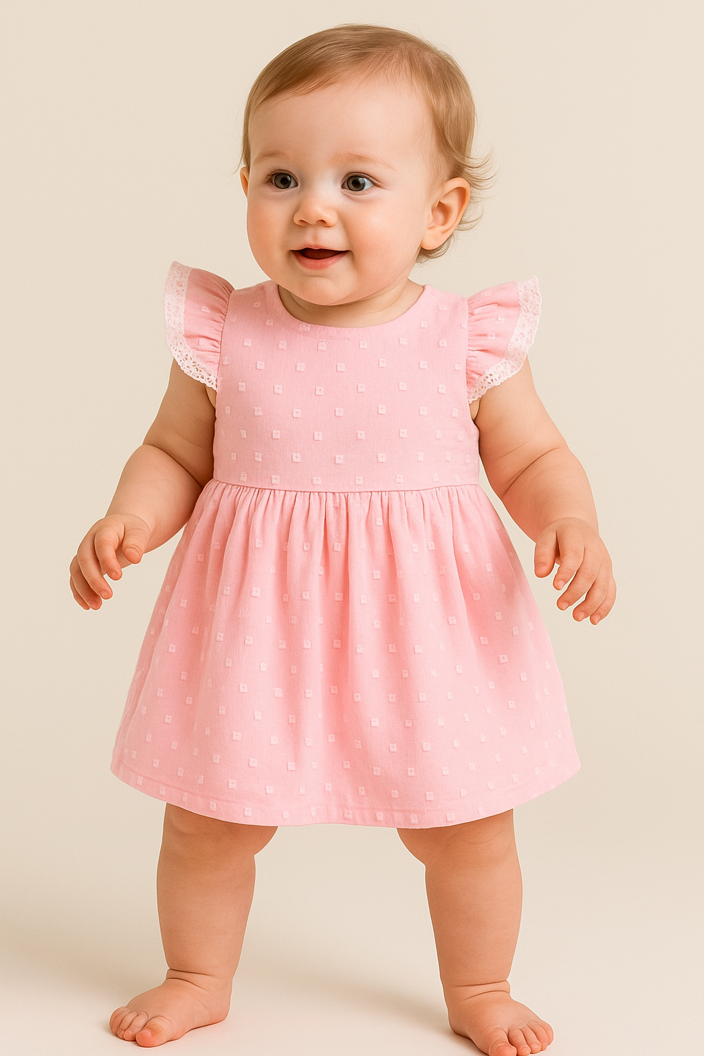 VESTIDO PUNTOS EUROPEO LOSAN