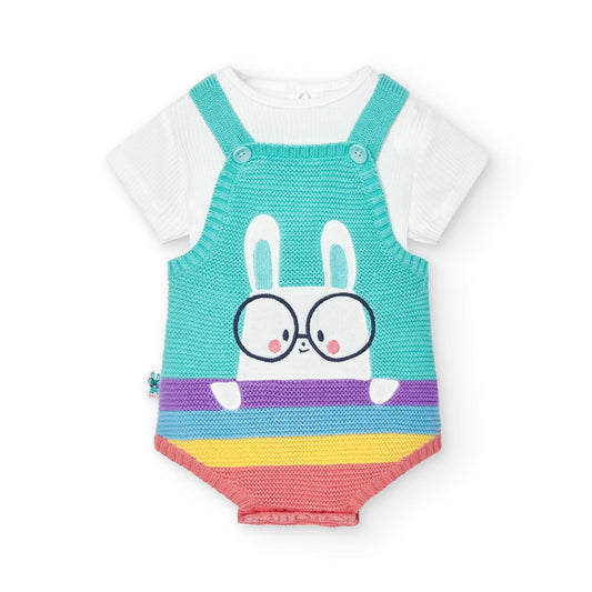 CONJUNTO TEJIDO CON BODY DE CONEJO BOBOLI
