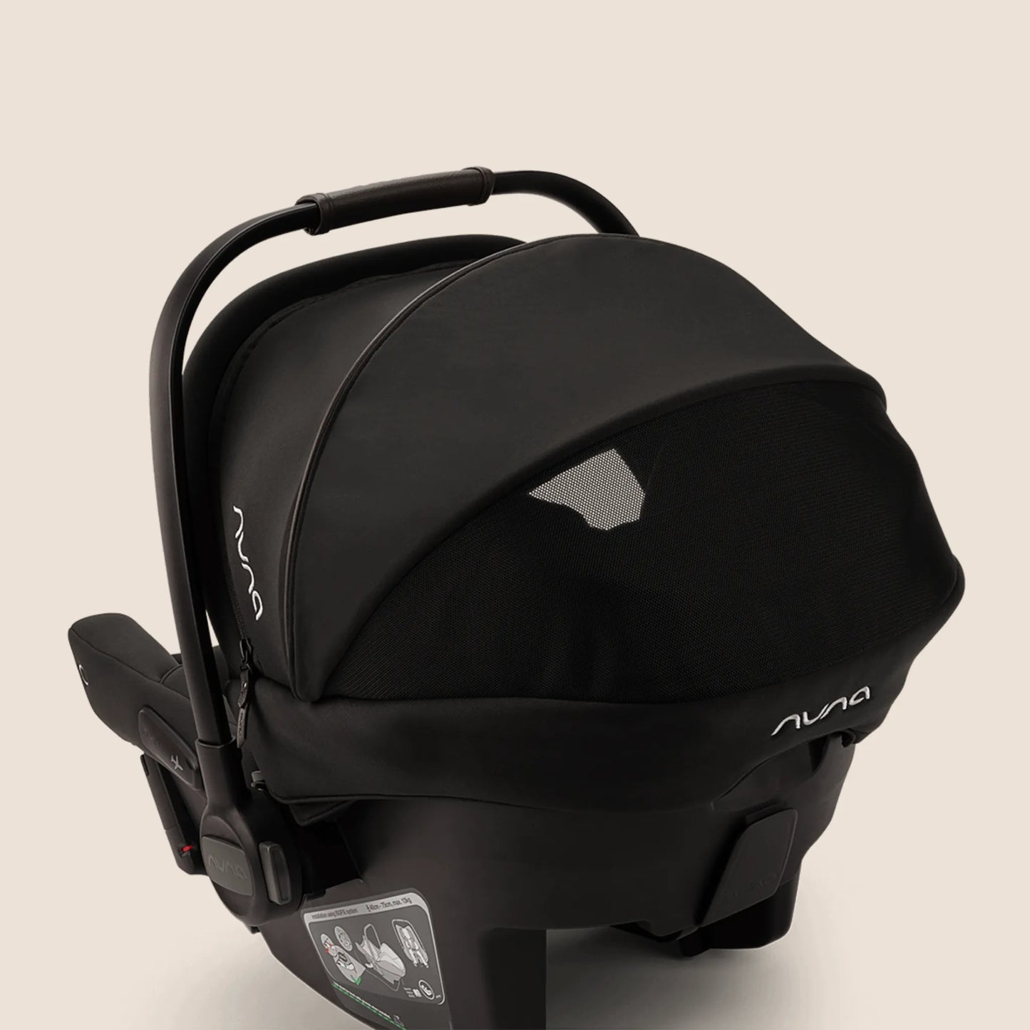 Silla para carro y porta bebé Nuna Pipa URBN – Caviar | Mara Baby Tienda