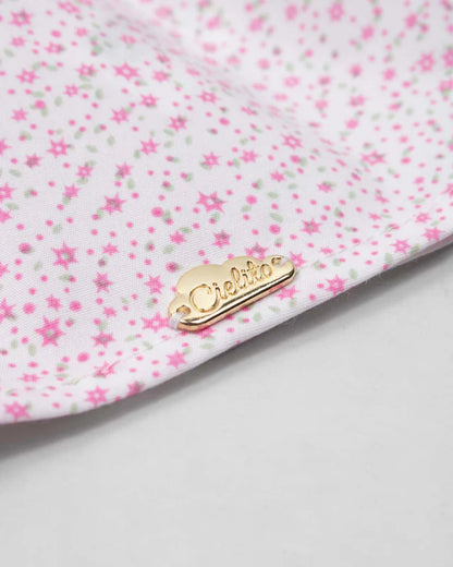 Vestido body de tiras estampado con moño rosa para bebé niña