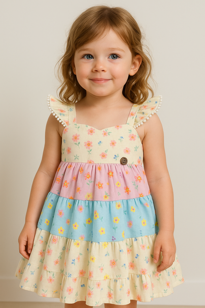 VESTIDO FLORAL CAMPESTRE