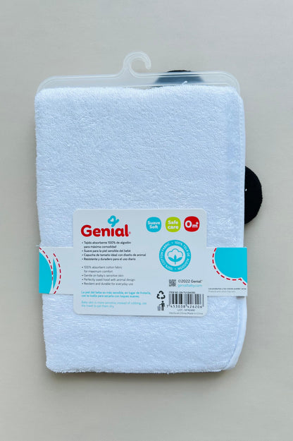 TOALLA BABY CON CAPOTA MUÑECOS GENIAL