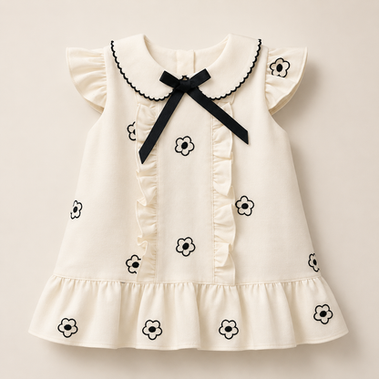 ⚪️ VESTIDO COQUETTE NEGRO | MARA BABY