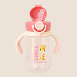 ⭕️VASO ENTRENADOR CON PITILLO Y TAPA SEGURA ROSA