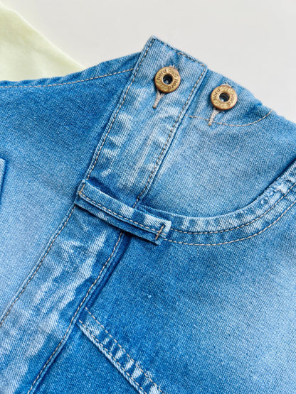 BRAGA DENIM CON CAMISETA