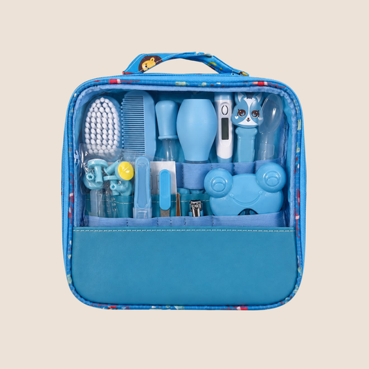 Kit de Cuidado e Higiene para Bebé 20 en 1 - Azul Animales
