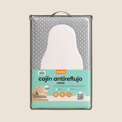 Colchón Antirreflujo para Bebé – Gris Estrellas