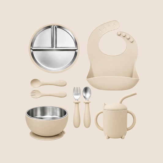 SET DE ALIMENTACION PREMIUM PARA BEBÉ EN SILICONA