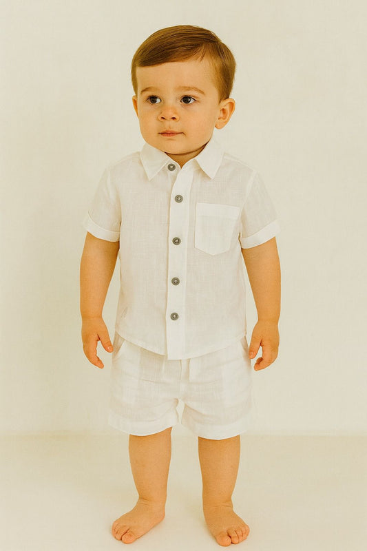 CONJUNTO ELEGANT LINO BLANCO