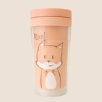 ⭕️VASO TÉRMICO INFANTIL - DISEÑO ZORRITO - COLOR DURAZNO