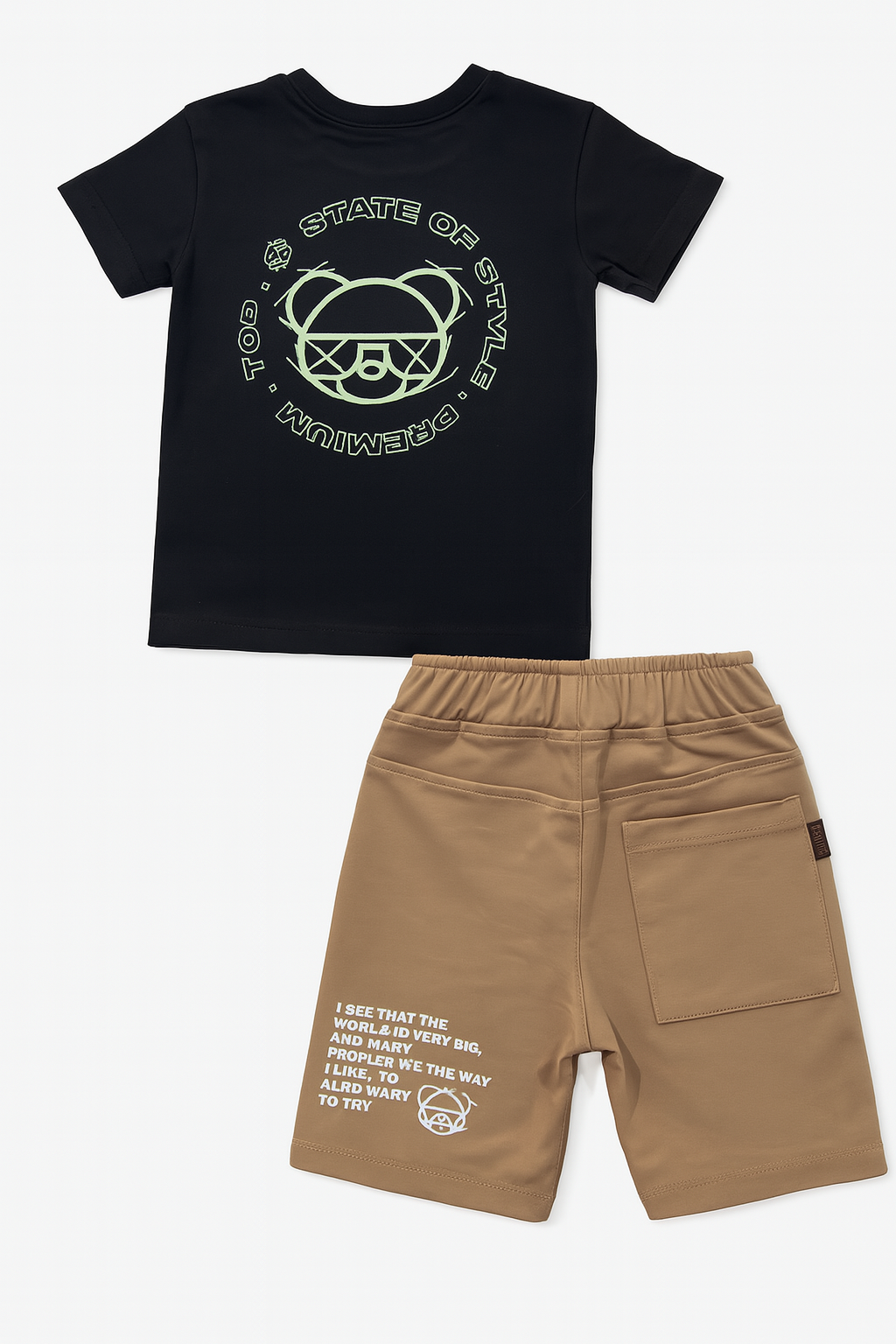 SET INFANTIL CON ESTAMPADO DIVERTIDO AMÉN