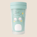 ⭕️VASO TÉRMICO INFANTIL - DISEÑO ZORRITO - COLOR AZUL MENTA