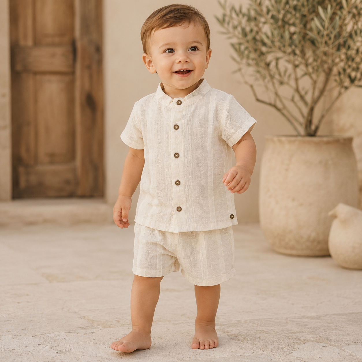 ⭕️ CONJUNTO 2 PIEZAS BEIGE | MARA BABY