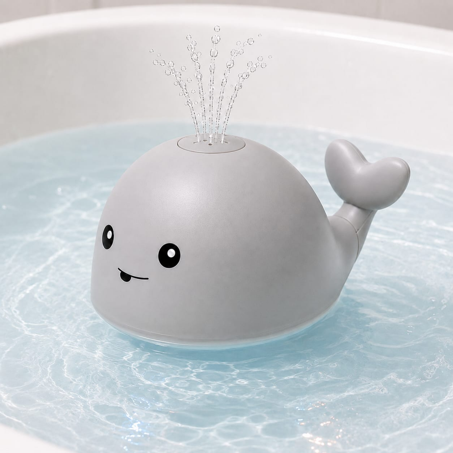 Ballena Fuente Eléctrica para Baño de Bebé Juguete Rociador de Agua