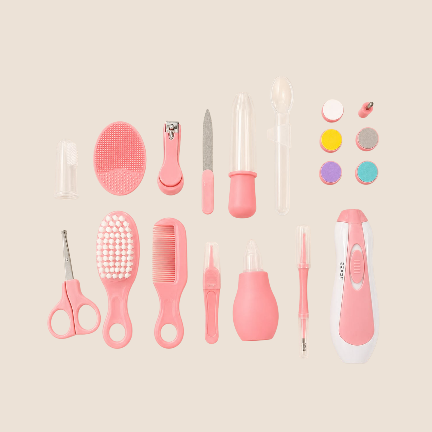 Kit de Cuidado e Higiene para Bebé 20 en 1 - Rosado