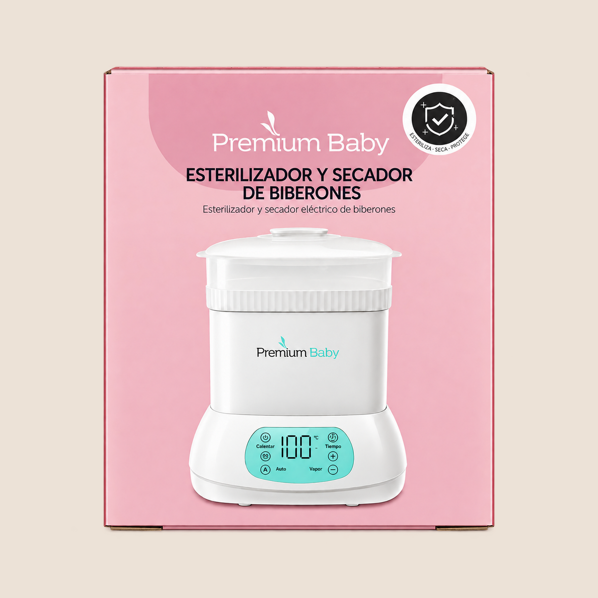 Esterilizador y Secador de Biberones Eléctrico con Pantalla Digital | Premium Baby