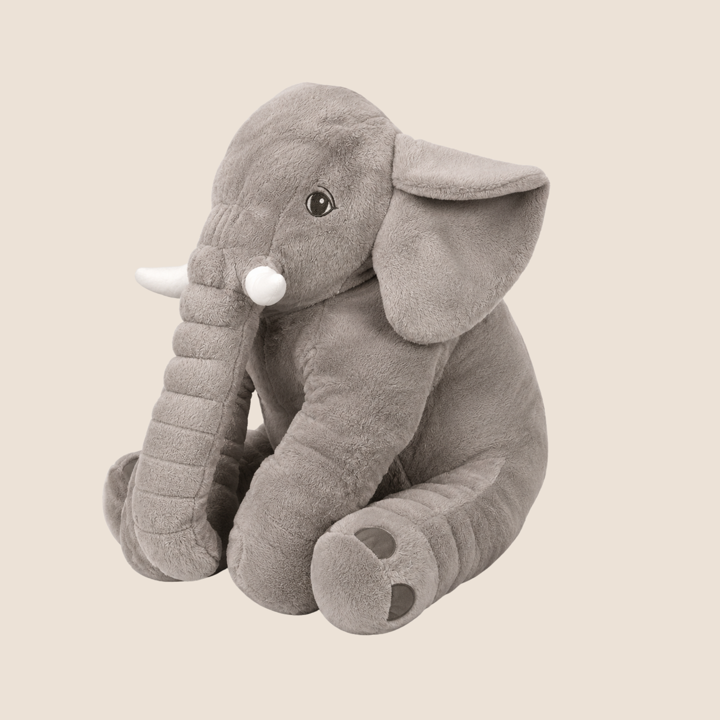 Peluche Elefante con Cobija, Luces y Música — Gris