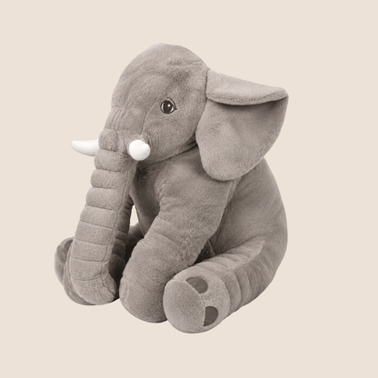 Peluche Elefante con Cobija, Luces y Música — Gris
