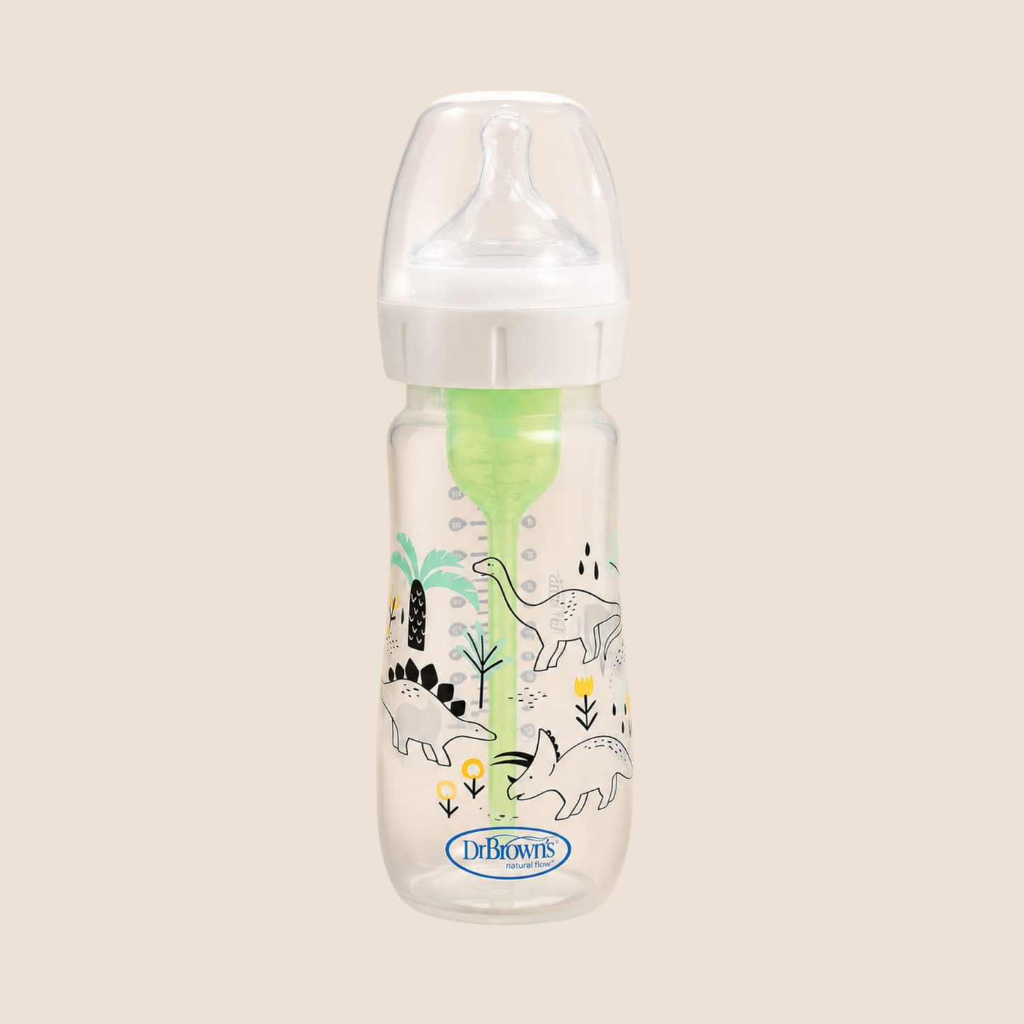 Dr. Brown's Anti-Colic Options+ Biberón Wide-Neck 270ml - Dinosaurios