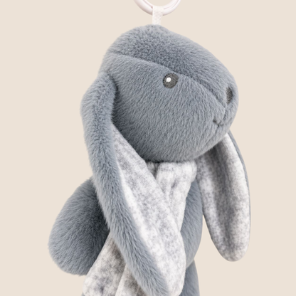 Peluche Conejito Musical con Cuerda — Gris