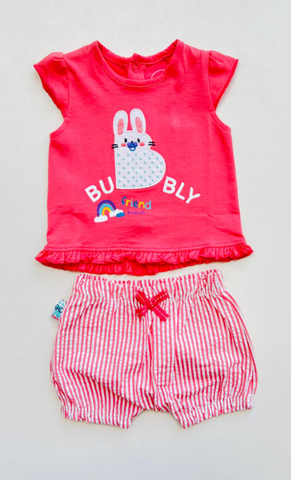 CONJUNTO CONEJA A RAYAS