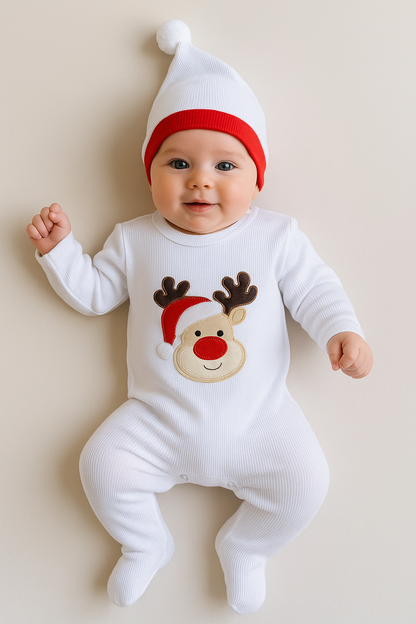 ENTERIZO NAVIDEÑO DE RENITO CON GORRO