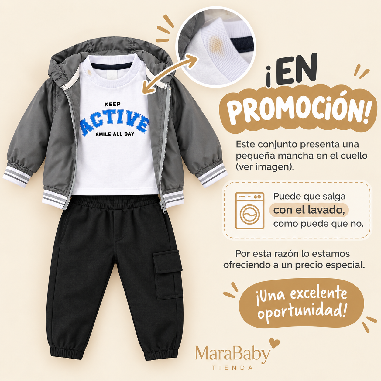 -Conjunto 3 piezas -Promoción