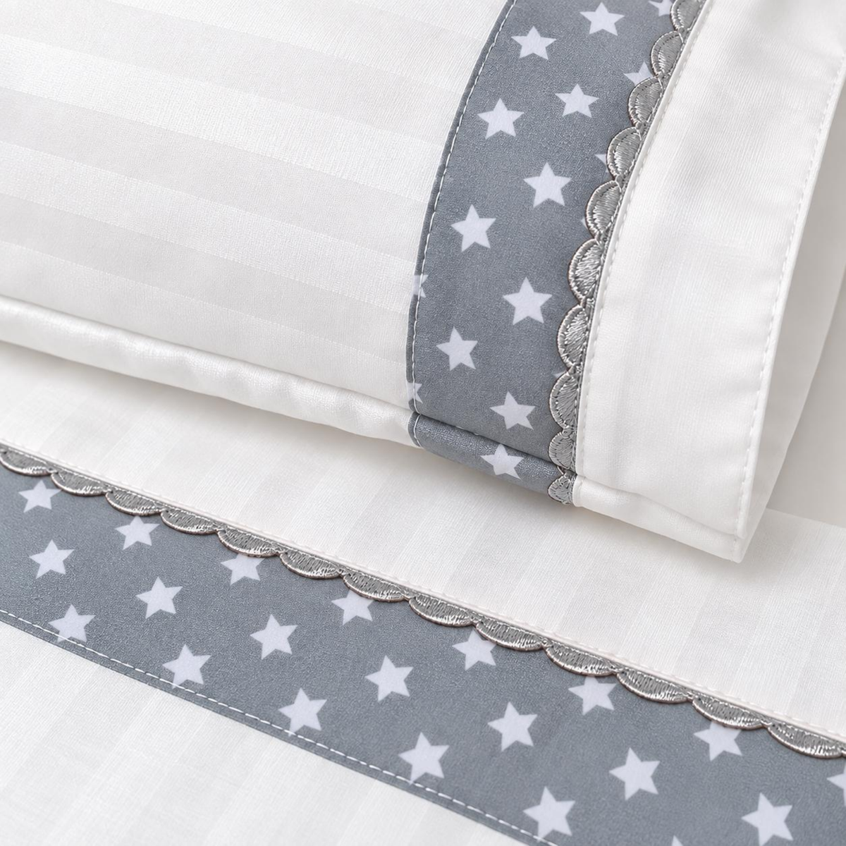 Set de Sábanas para Colchón Corral Nubba – Estrellas Gris