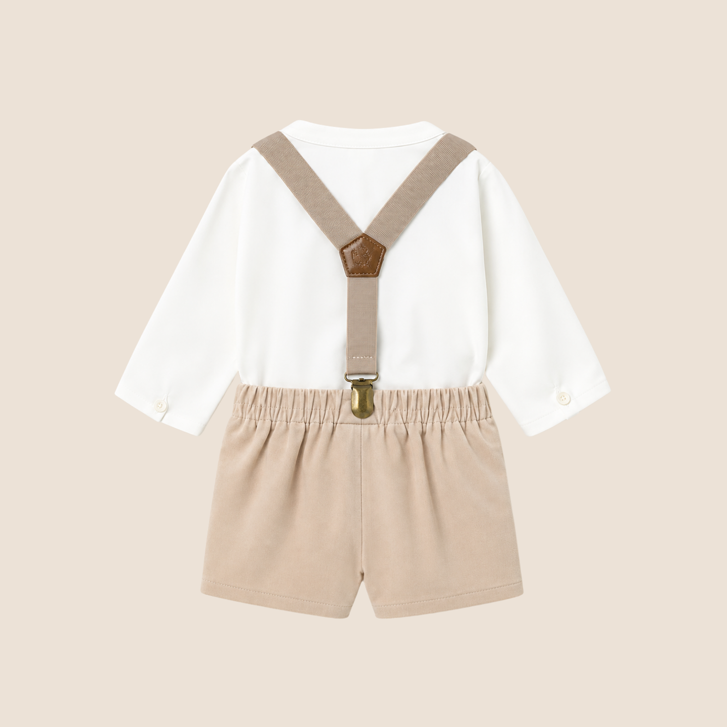 Conjunto Pantalón Corto con Tirantes y Camisa Recién Nacido - Mayoral Nueva Coleccion