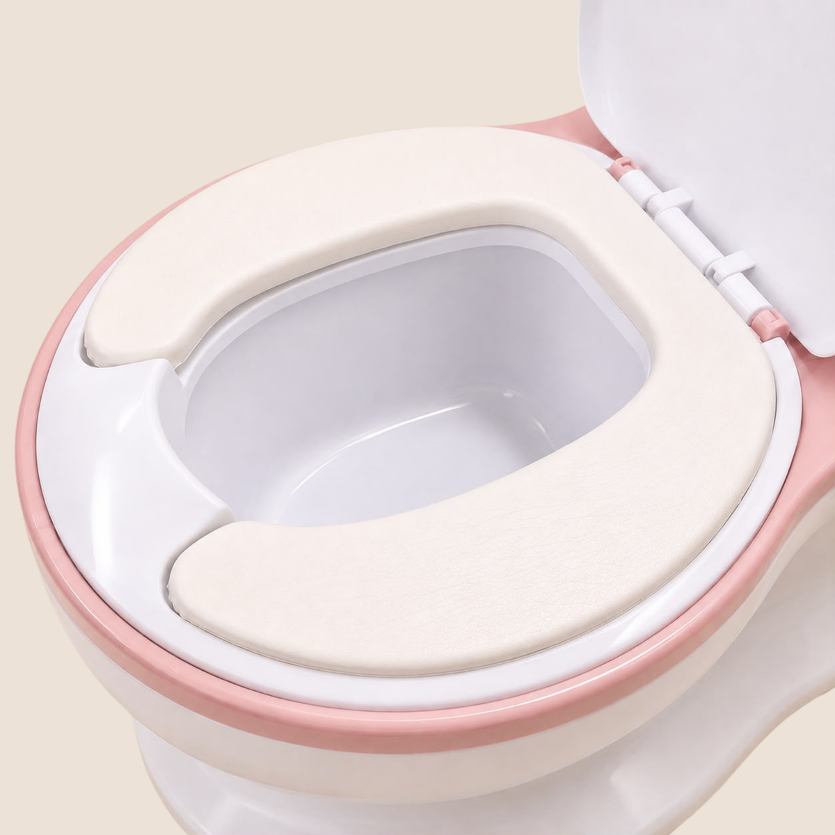 Vasenilla Realista Mobilu Rosa con Sonido de Descarga y Dispensador de Papel