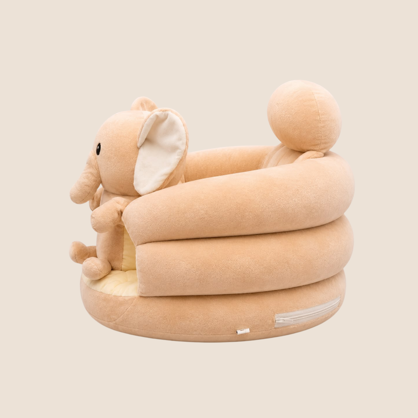 SILLA DE APOYO- DISEÑO ELEFANTE BEIGE