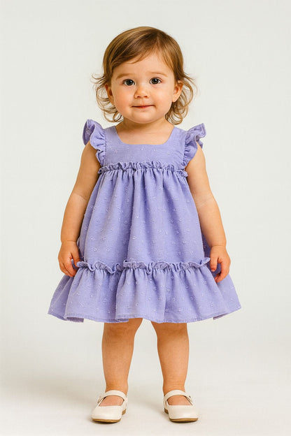 VESTIDO TEXTURIZADO CON MANGAS