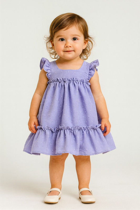 VESTIDO TEXTURIZADO CON MANGAS