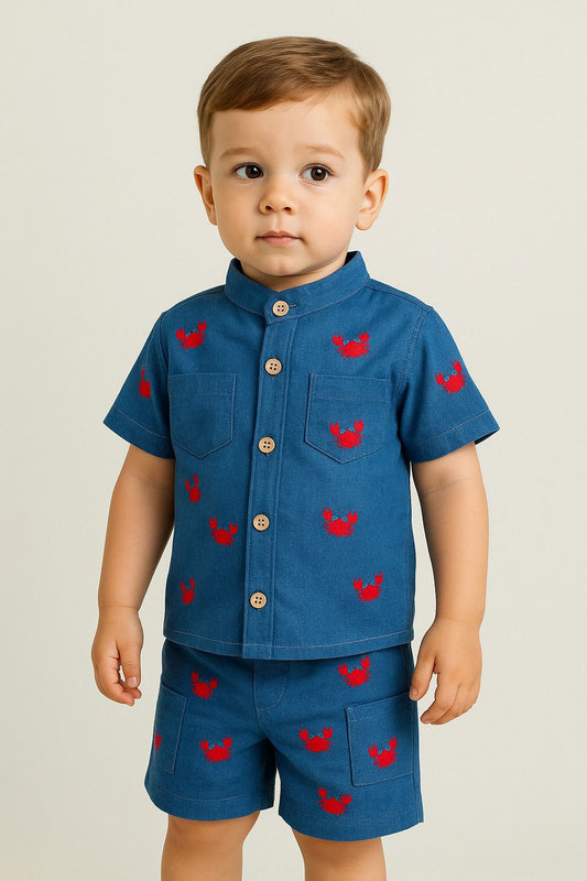 CONJUNTO CANGREJITOS BEBÉ FELIZ