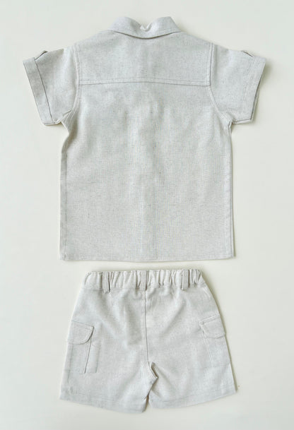 CONJUNTO EN LINO SAFARI BEBÉ FELIZ