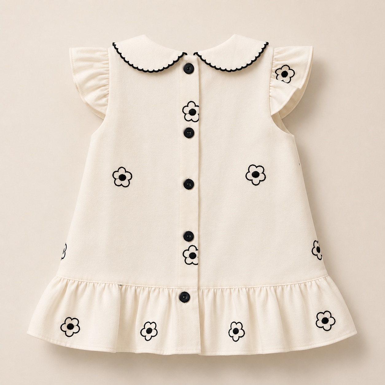 ⚪️ VESTIDO COQUETTE NEGRO | MARA BABY