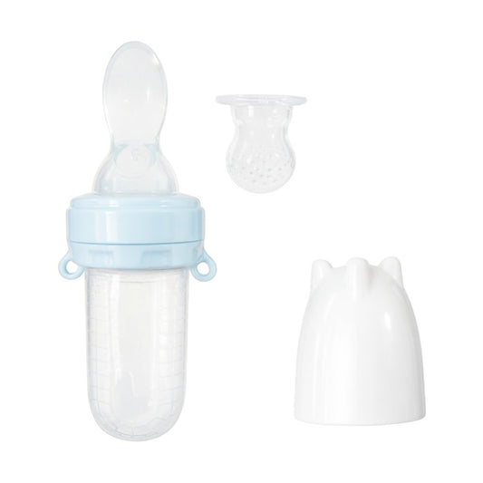 TETERO CUCHARA DE SILICONA PARA ALIMENTACION COMPLENTARIA - AZUL