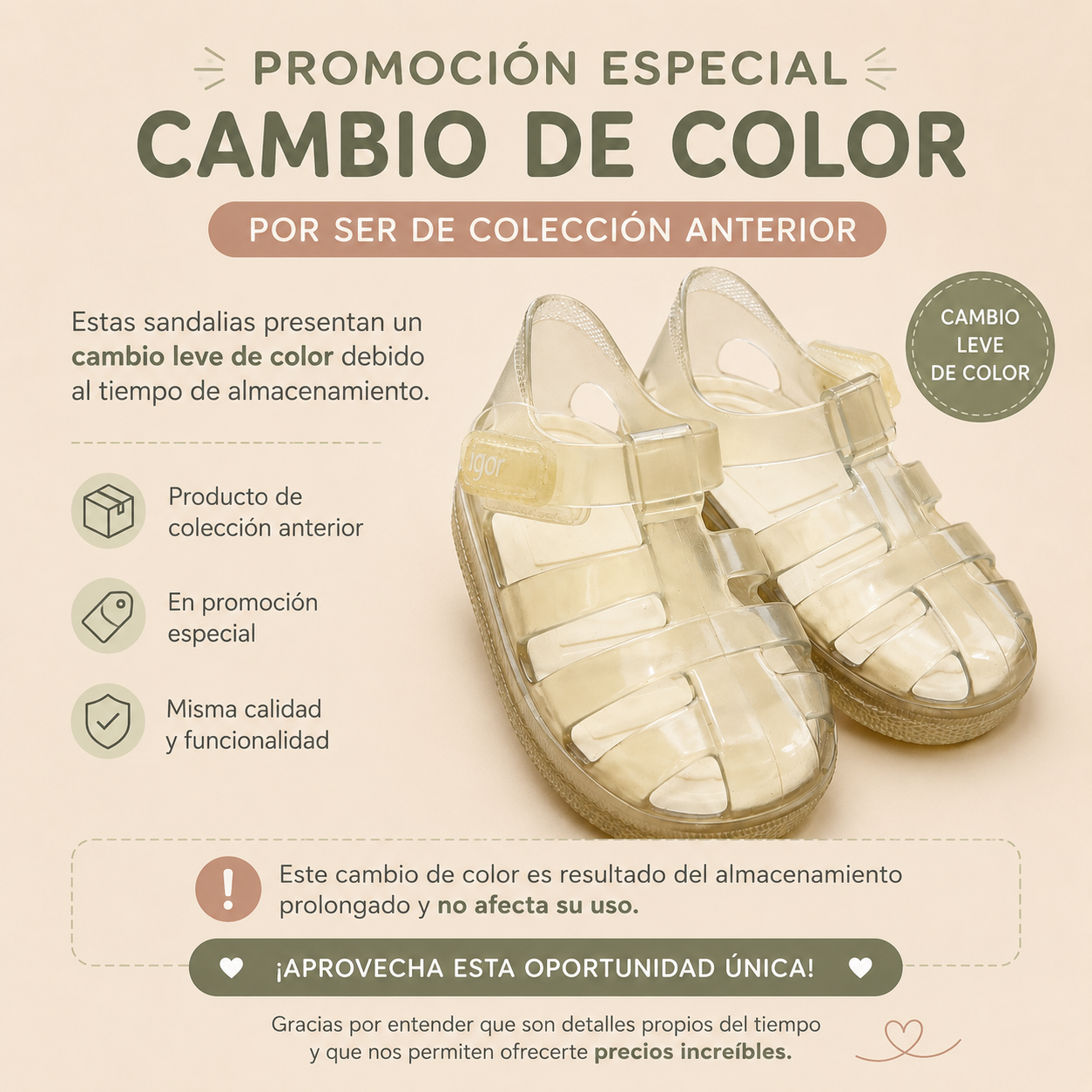 ⭕️ SANDALIAS IGOR PROMOCIÓN