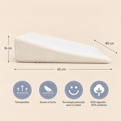 Colchón Antirreflujo para Bebé – Crema