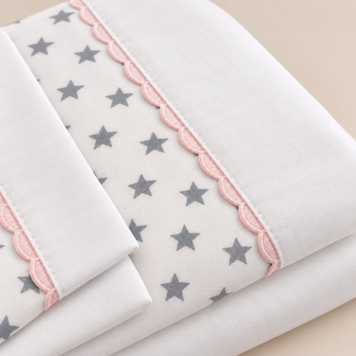 Set de Sábanas para Colchón Corral Nubba – Estrellas Rosa