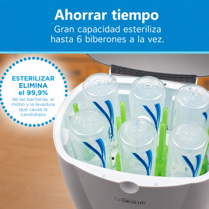 Esterilizador Eléctrico Deluxe Dr. Brown's Para 6 Teteros y Accesorios