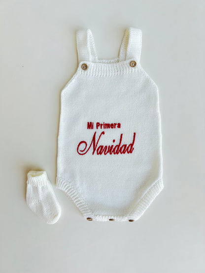 OVEROL TEJIDO “MI PRIMERA NAVIDAD”