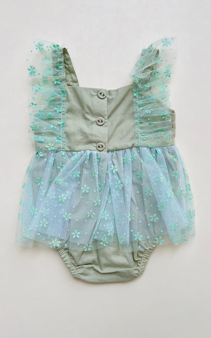 ASOLEADOR FLORAL TUTU CON CINTILLO