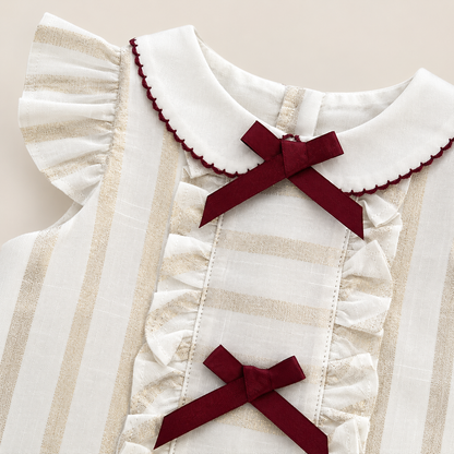 ⚪️ VESTIDO COQUETTE ROJO | MARA BABY