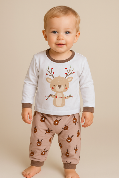 PIJAMA NAVIDEÑA DE ALGODÓN SALO DREAMS